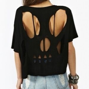 Brandy Melville Black Short Sleeve Tee
